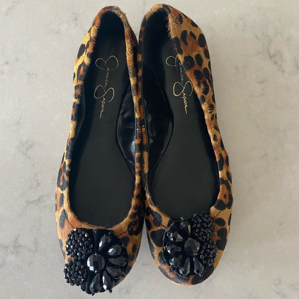 Jessica Simpson Leopard Flats